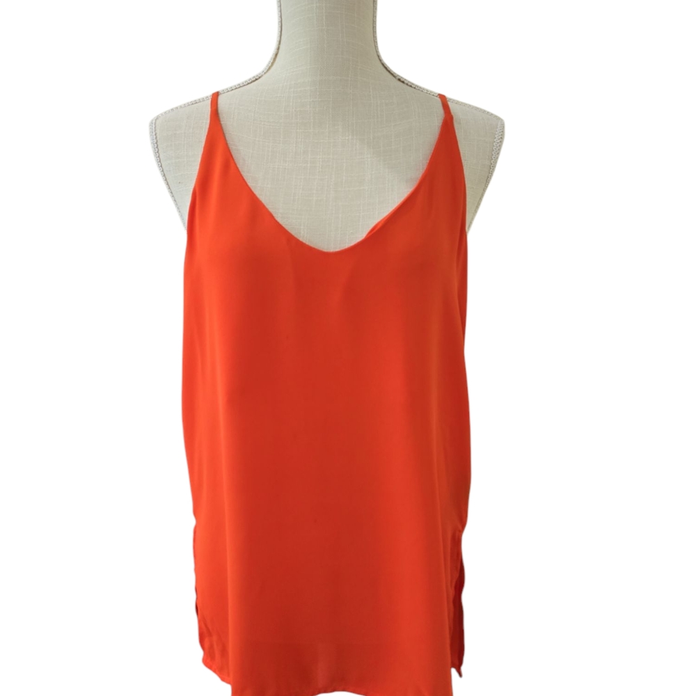 Orange Sleeveless Top